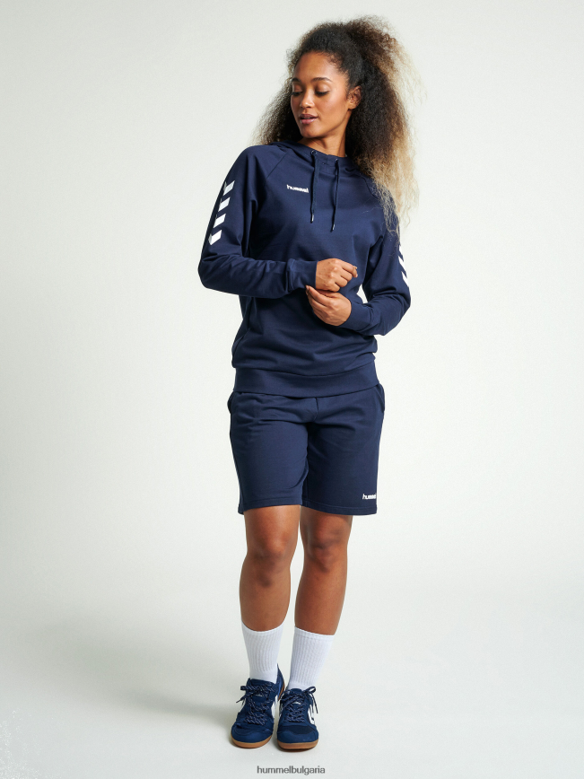 Жени Hummel памучна качулка hmlgo"качулка с шеврон ръкави" N2H2ZZ3882