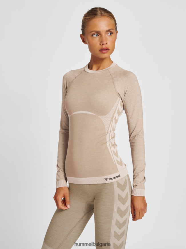 Жени Hummel hmlclea безшевна тясна тениска ls"тясна тениска с дълъг ръкав" N2H2ZZ2730