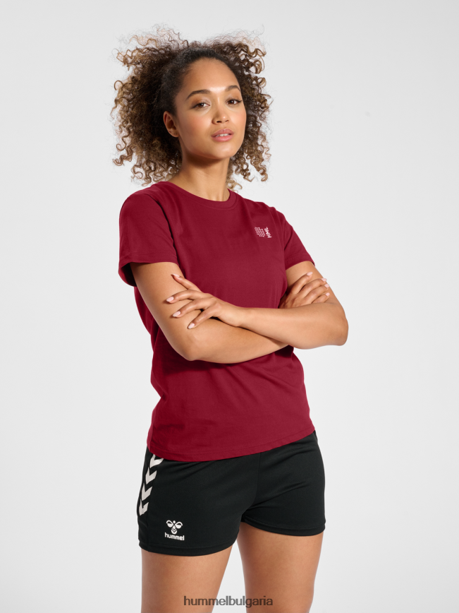 Жени Hummel памучна тениска hmlcourt s/s"олекотена спортна тениска" N2H2ZZ2328