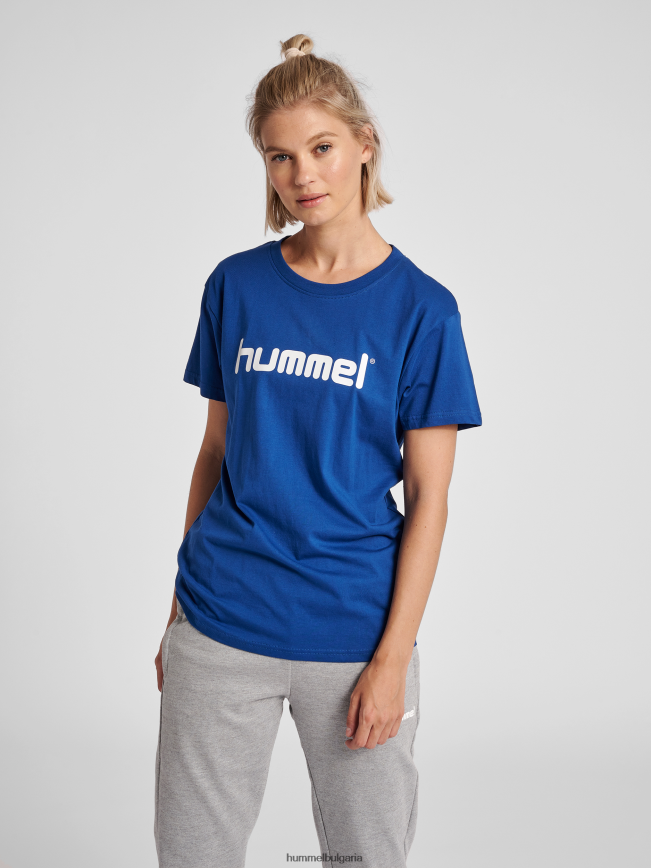 Жени Hummel hmlgo памучна тениска с лого s/s"облекло" N2H2ZZ3809