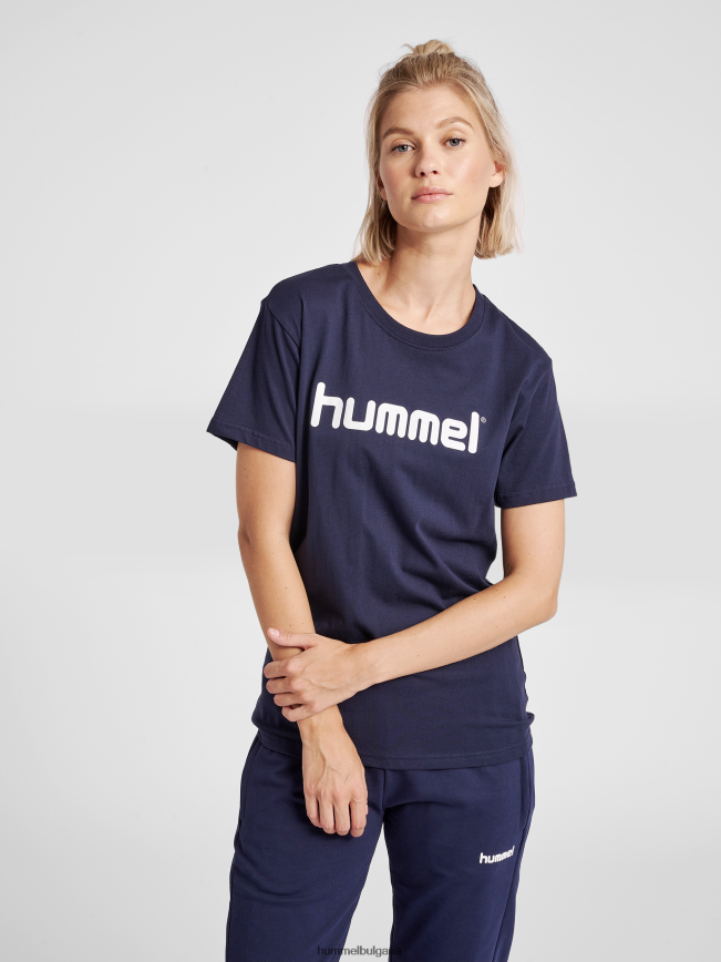 Жени Hummel hmlgo памучна тениска с лого s/s"облекло" N2H2ZZ3935