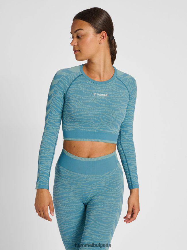 Жени Hummel hmlmt saga безшевна изрязана тениска ls"изрязана тениска с дълъг ръкав" N2H2ZZ2620