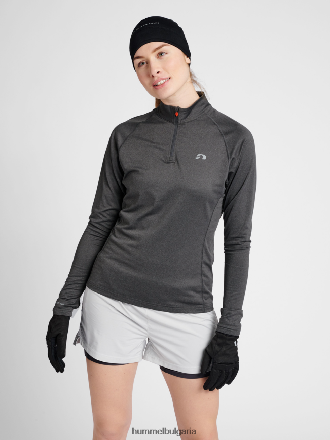 Жени Hummel 1/2 цип l/s"горнище с половин цип" N2H2ZZ2895