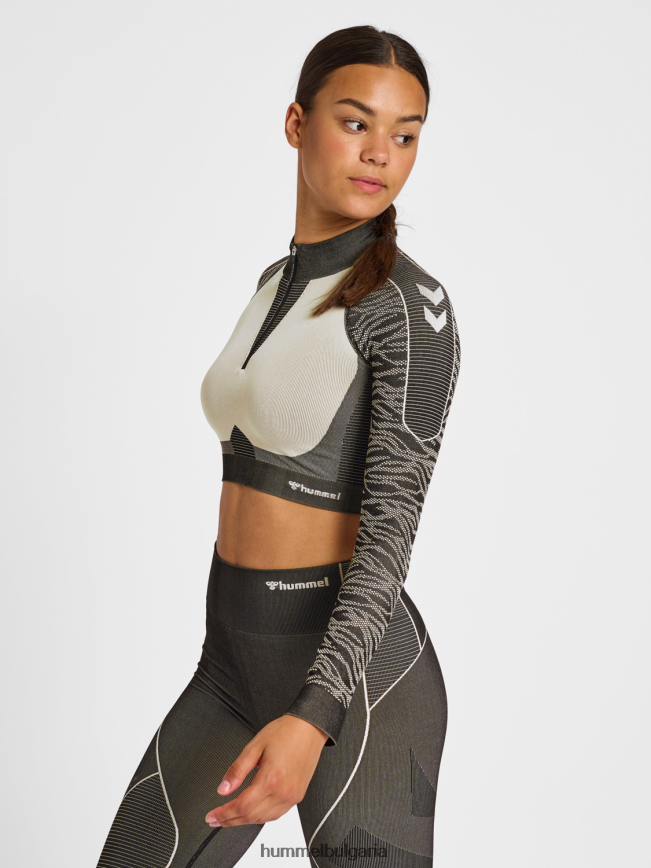 Жени Hummel hmlmt mila безшевно изрязване с половин цип"горнище с половин цип" N2H2ZZ2666