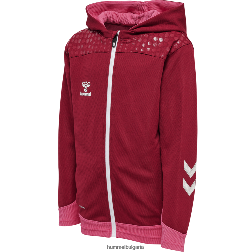 деца Hummel hmllead полиестер с цип"дреха с качулка" N2H2ZZ6675