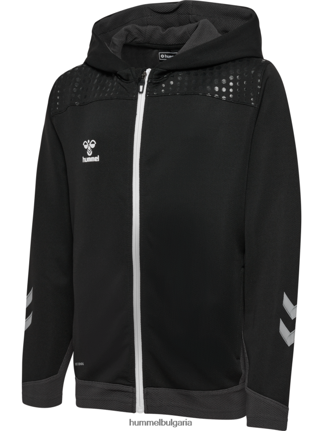 деца Hummel hmllead полиестер с цип"дреха с качулка" N2H2ZZ6679