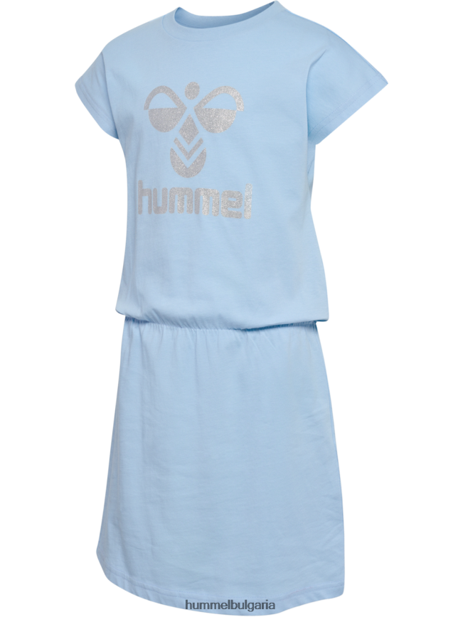 деца Hummel hmlflowy рокля s/s"памучна рокля с къс ръкав" N2H2ZZ5732