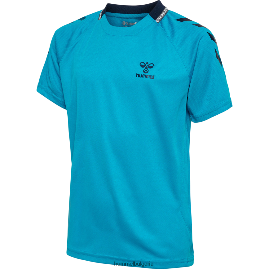 деца Hummel hmlongrid поли трико тениски"фланелка с къс ръкав" N2H2ZZ5452