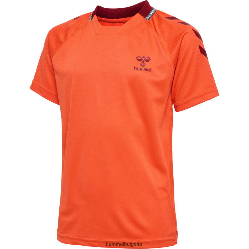 деца Hummel hmlongrid поли трико тениски"фланелка с къс ръкав" N2H2ZZ5568