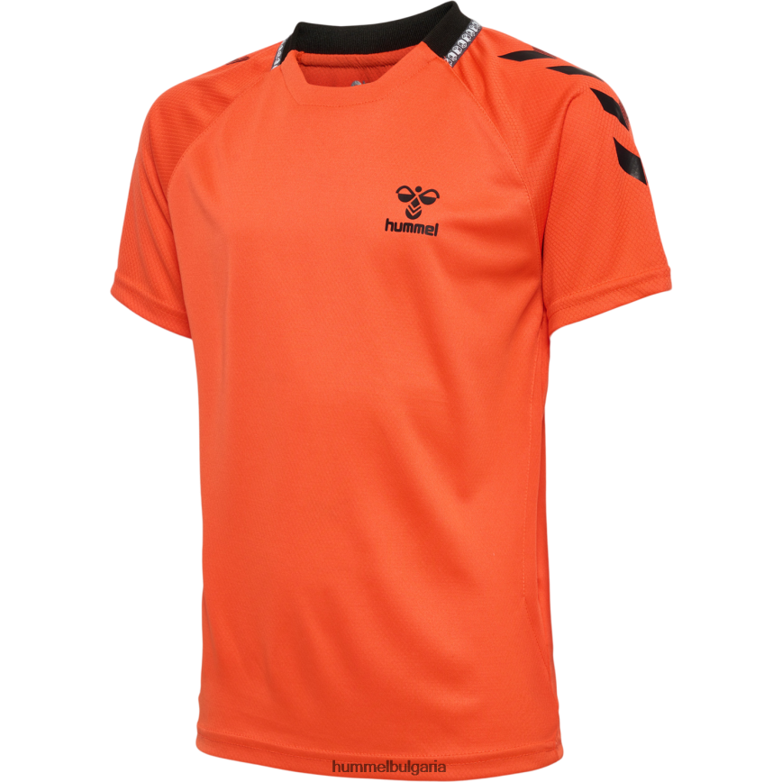 деца Hummel hmlongrid поли трико тениски"фланелка с къс ръкав" N2H2ZZ5932