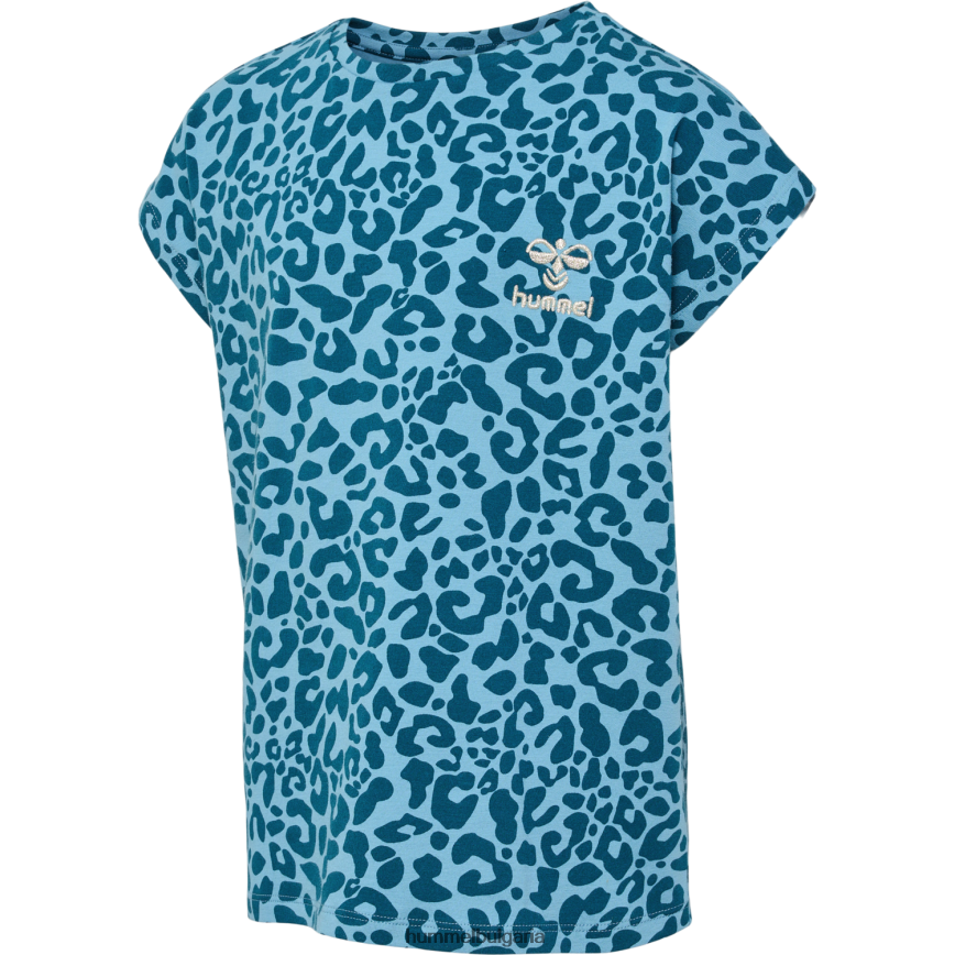 деца Hummel hmlflowy aop тениска s/s"тениска от смесен памук" N2H2ZZ5779