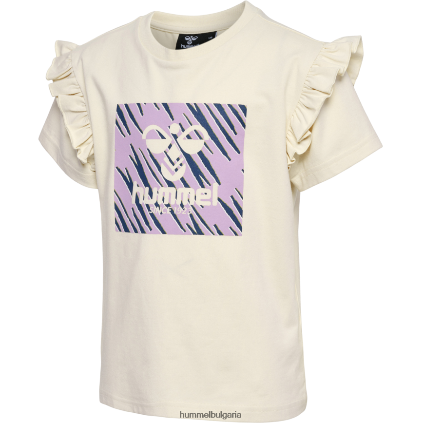 деца Hummel hmlflowy тениска с волани s/s"тениска от смесен памук" N2H2ZZ5766