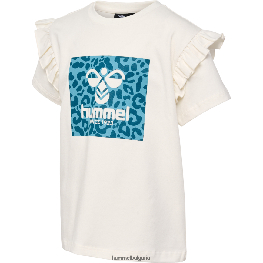 деца Hummel hmlflowy тениска с волани s/s"тениска от смесен памук" N2H2ZZ5768