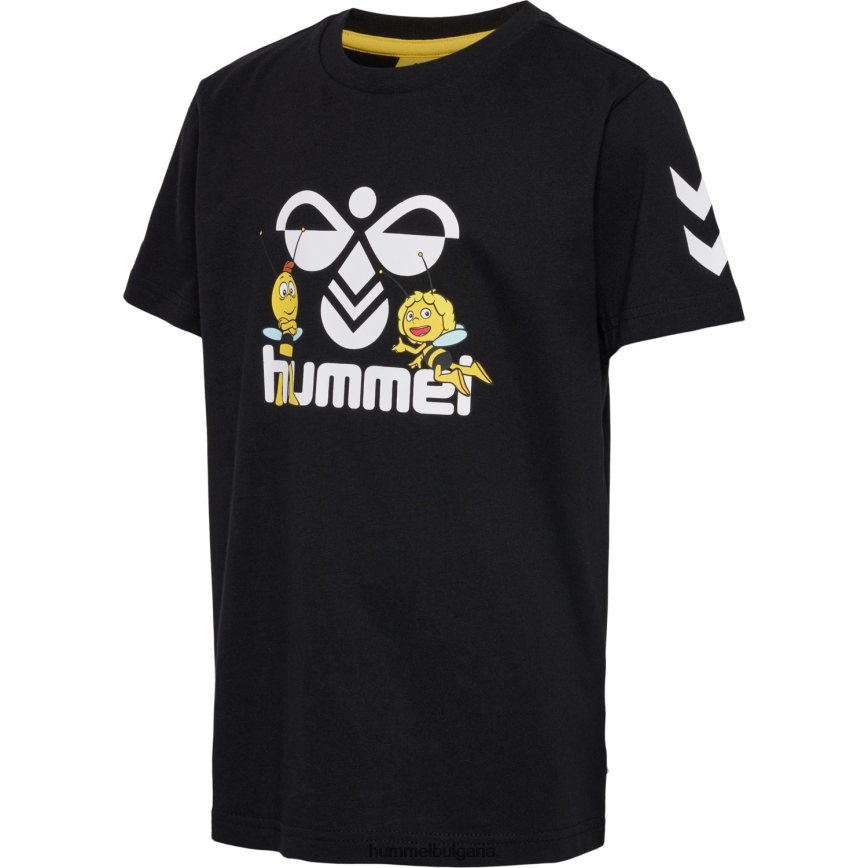 деца Hummel hmlmaya show tres тениска s/s"тениска с пчелата майя" N2H2ZZ5385