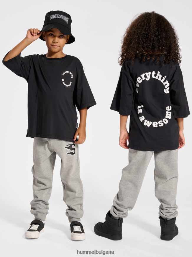 деца Hummel stsemmett тениска s/s"широка тениска" N2H2ZZ5003