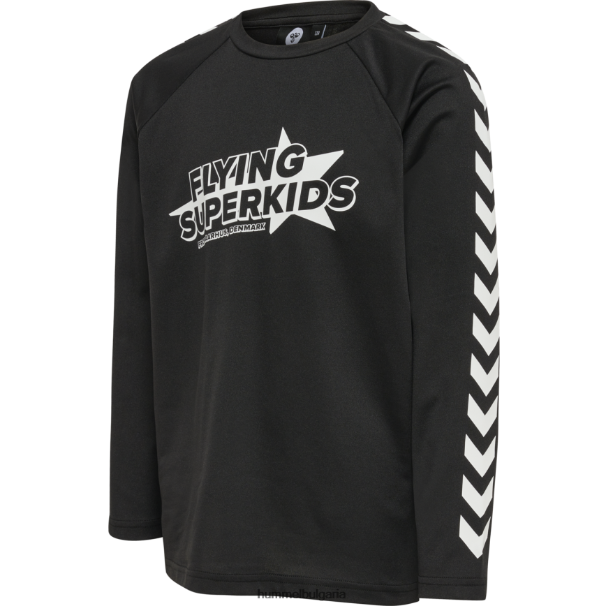 деца Hummel hmlflying Champion тениска l/s"тениска с дълъг ръкав" N2H2ZZ6599