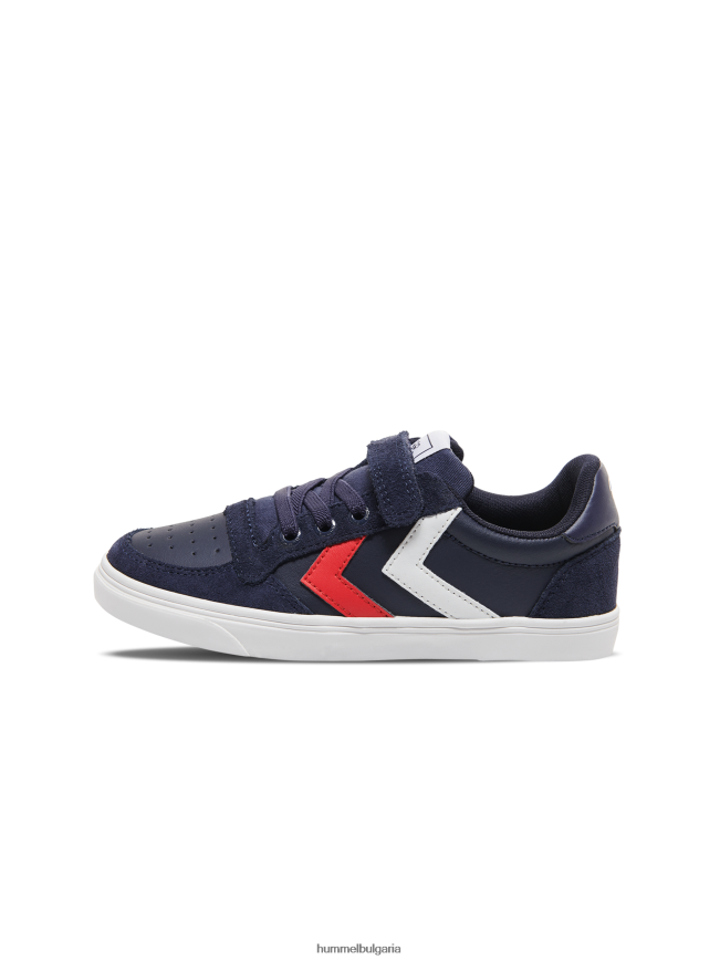 деца Hummel тънък стадил кожен нисък jr"маратонки" N2H2ZZ7481