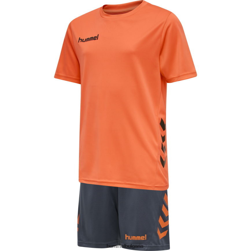 деца Hummel hmlpromo дуо комплект"комплект тениска и шорти" N2H2ZZ6443