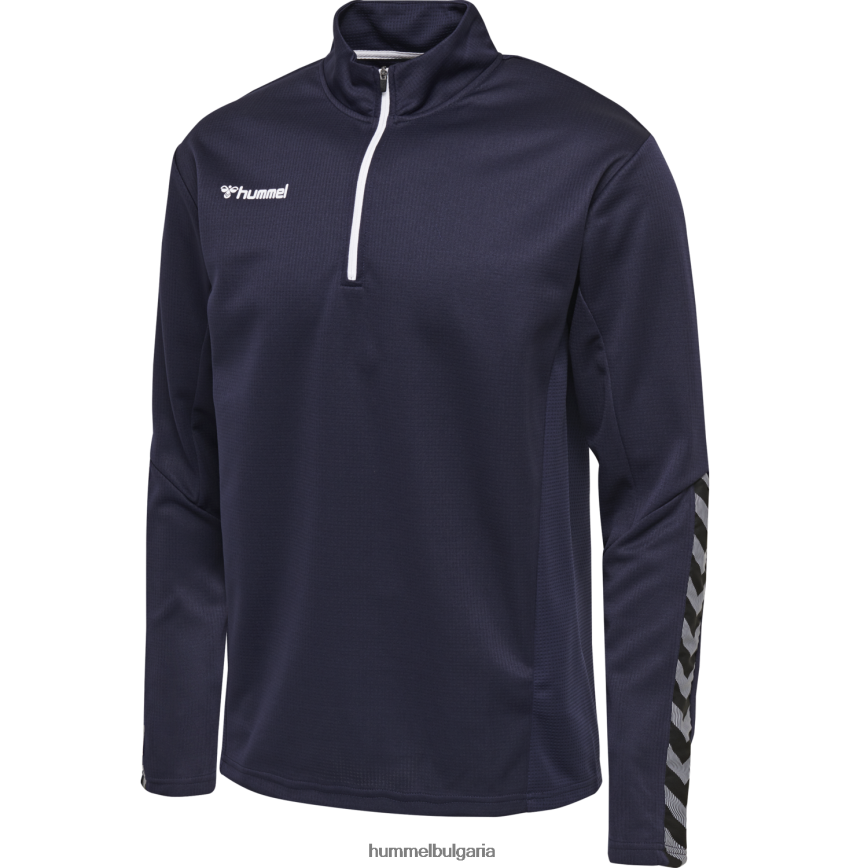 деца Hummel hmlauthentic суичър с половин цип"спортни дрехи" N2H2ZZ6243