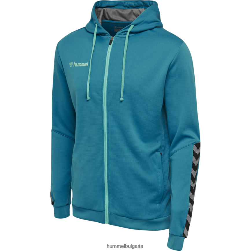 деца Hummel hmlauthentic суичър с полицип"поли цип качулка" N2H2ZZ6801
