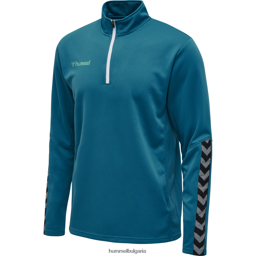 деца Hummel hmlauthentic суичър с половин цип"спортни дрехи" N2H2ZZ6886