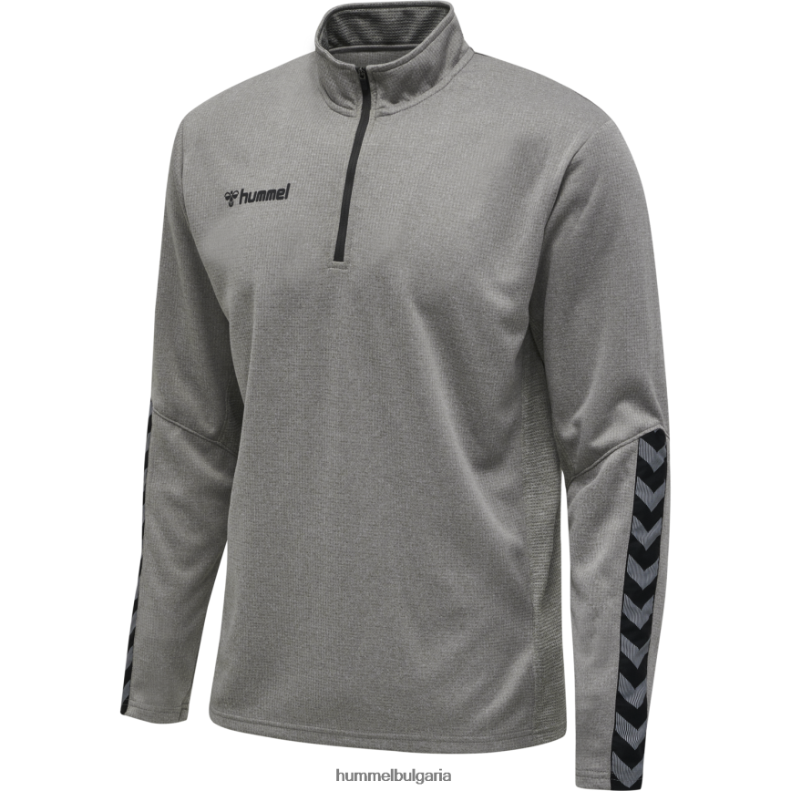 деца Hummel hmlauthentic суичър с половин цип"спортни дрехи" N2H2ZZ6958
