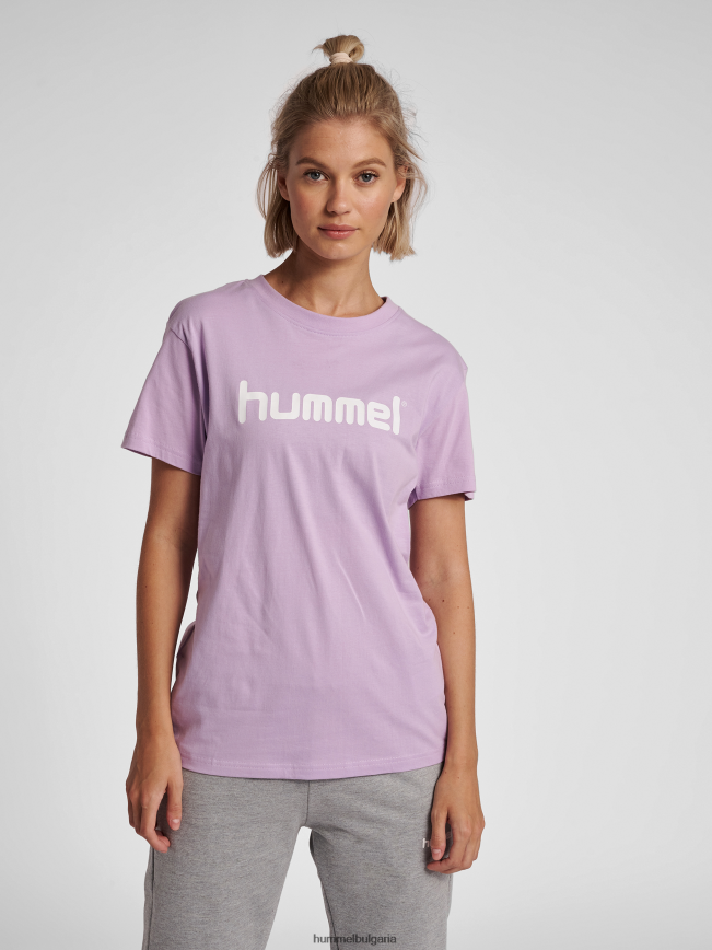 унисекс Hummel hmlgo памучна тениска с лого s/s"облекло" N2H2ZZ3924