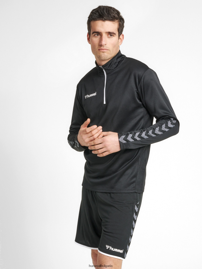 мъже Hummel hmlauthentic суичър с половин цип"облекло" N2H2ZZ1386