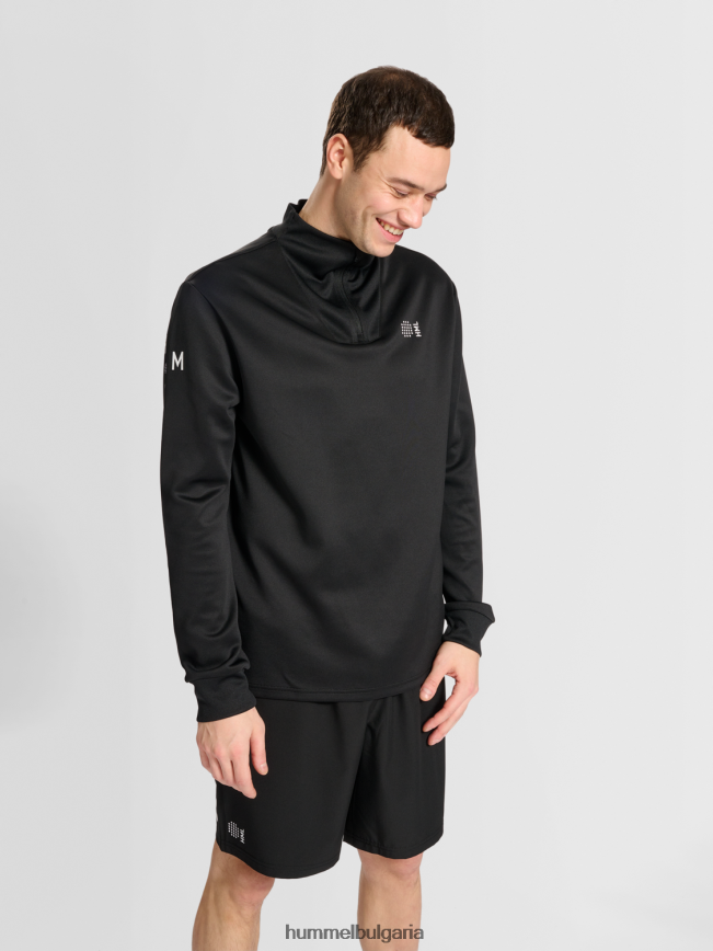 мъже Hummel hmlcourt половин цип l/s"джъмпър с половин цип" N2H2ZZ193