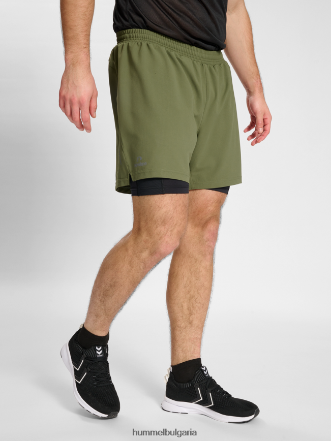 мъже Hummel nwldallas шорти 2в1„Шорти за бягане 2 в 1“ N2H2ZZ151
