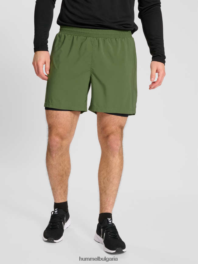 мъже Hummel nwldetroit шорти 2в1„Шорти за бягане 2 в 1“ N2H2ZZ105