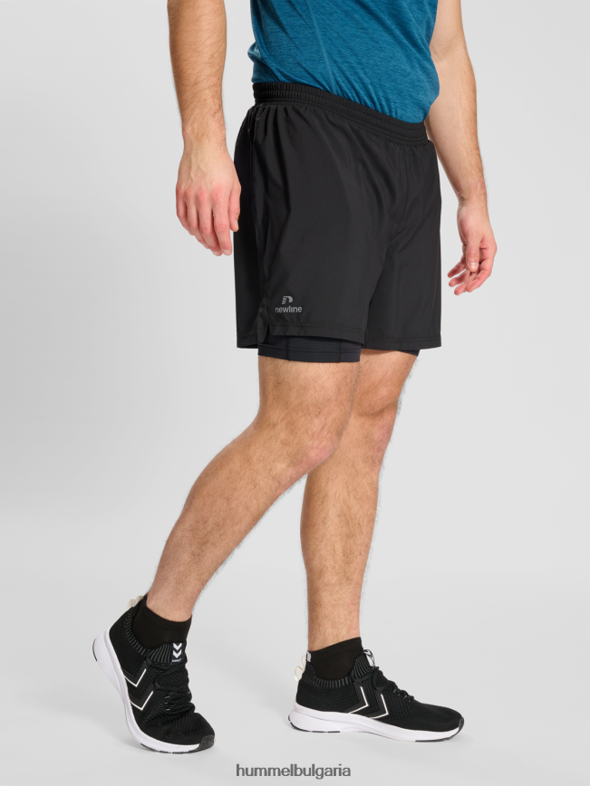 мъже Hummel nwldetroit шорти 2в1„Шорти за бягане 2 в 1“ N2H2ZZ134