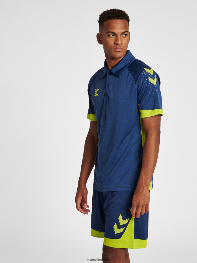 мъже Hummel hmllead функционално поло"мрежеста поло тениска" N2H2ZZ1254