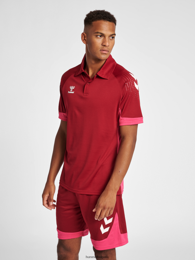 мъже Hummel hmllead функционално поло"мрежеста поло тениска" N2H2ZZ1396