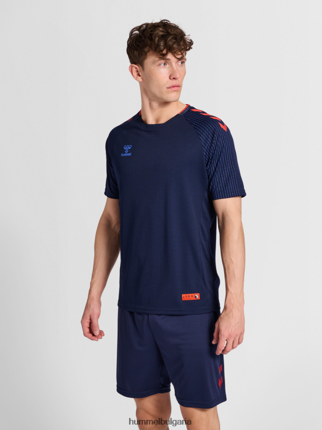 мъже Hummel hmlpro решетка тренировъчна фланелка с/с"облекло" N2H2ZZ1034