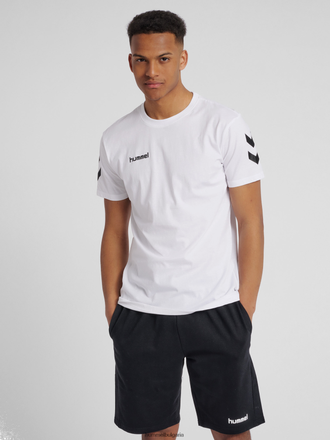 мъже Hummel памучна тениска hmlgo s/s"памучна тениска с шеврони" N2H2ZZ1349