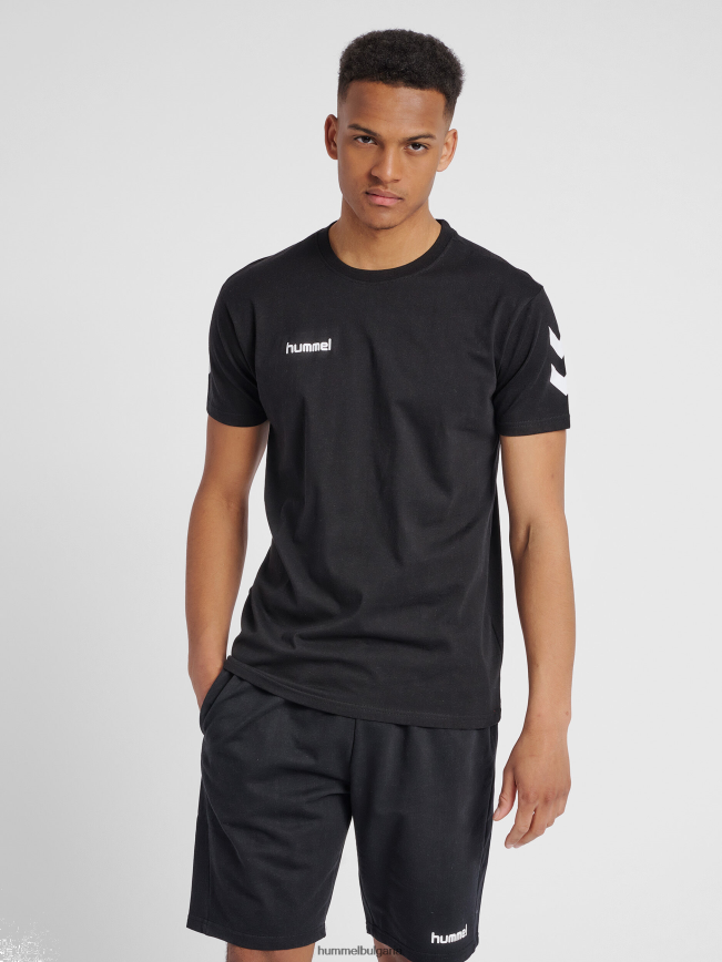 мъже Hummel памучна тениска hmlgo s/s"памучна тениска с шеврони" N2H2ZZ1642