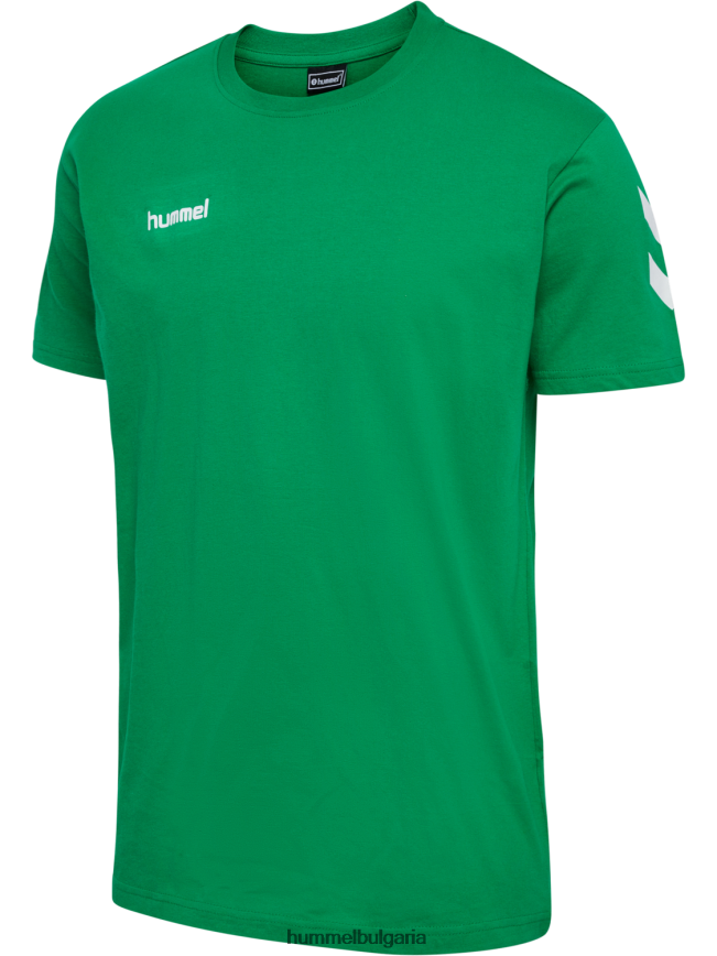 мъже Hummel памучна тениска hmlgo s/s"памучна тениска с шеврони" N2H2ZZ658