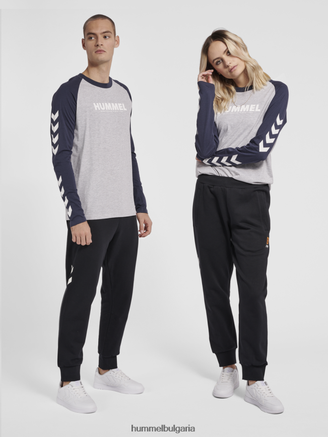 мъже Hummel hmllegacy blocked t-shirt l/s"тениска с дълъг ръкав" N2H2ZZ827