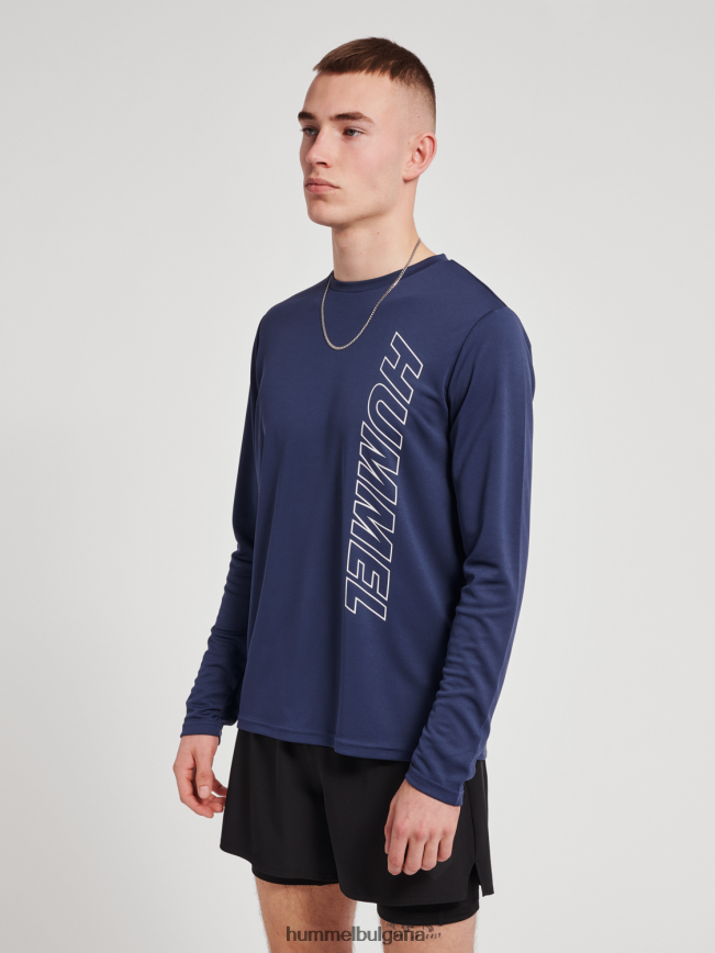 мъже Hummel hmlte топаз тениска l/s"мрежеста тениска с дълъг ръкав" N2H2ZZ654