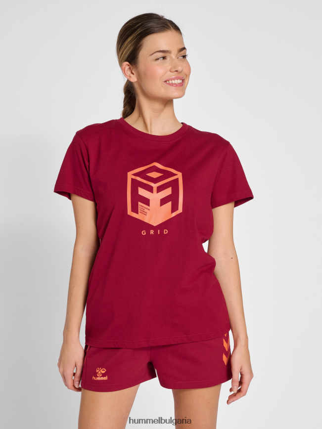 унисекс Hummel hmloffgrid памучно трико s/s wo"фланелка с къс ръкав" N2H2ZZ2780