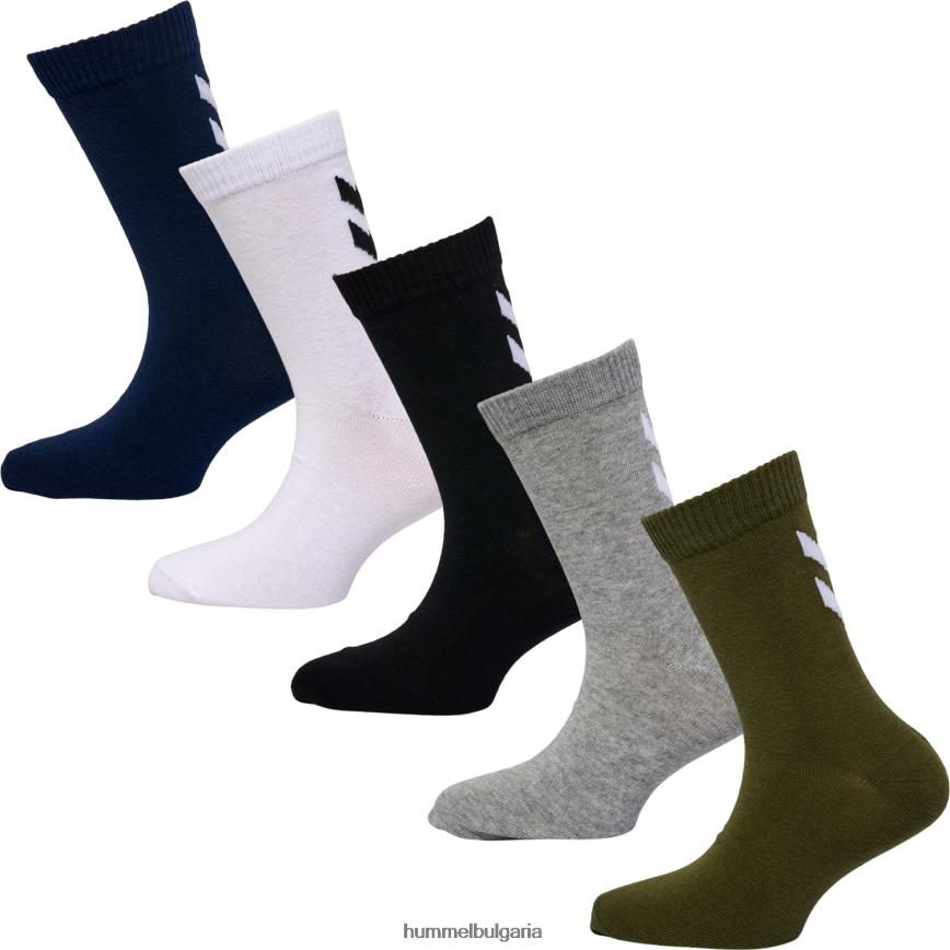 деца Hummel hmlmake my day sock 5 пакета"чорапи 5 пакет" N2H2ZZ4670